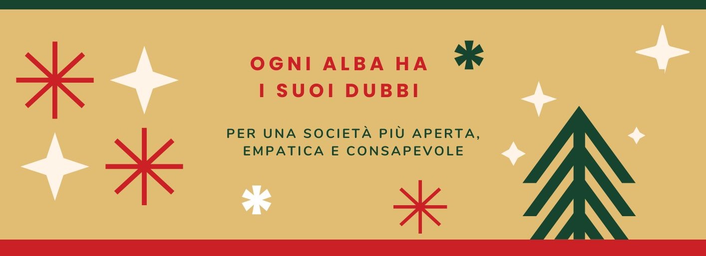 Volantino Evento Natale Geometrico Oro Rosso - 1